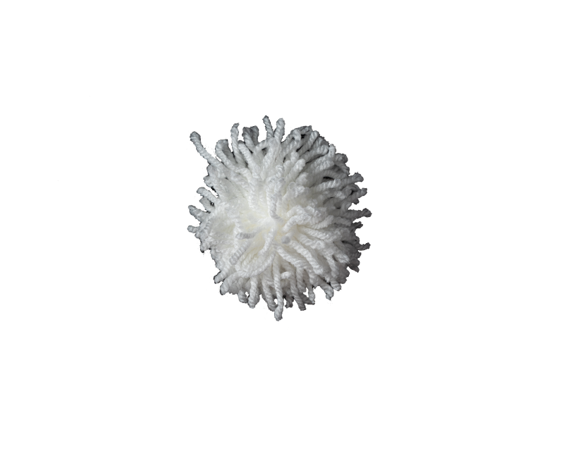 Παραδοσιακό Λευκό Pom Pom